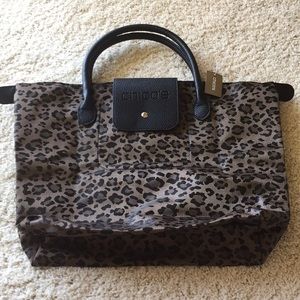 Chico’s leopard print small tote